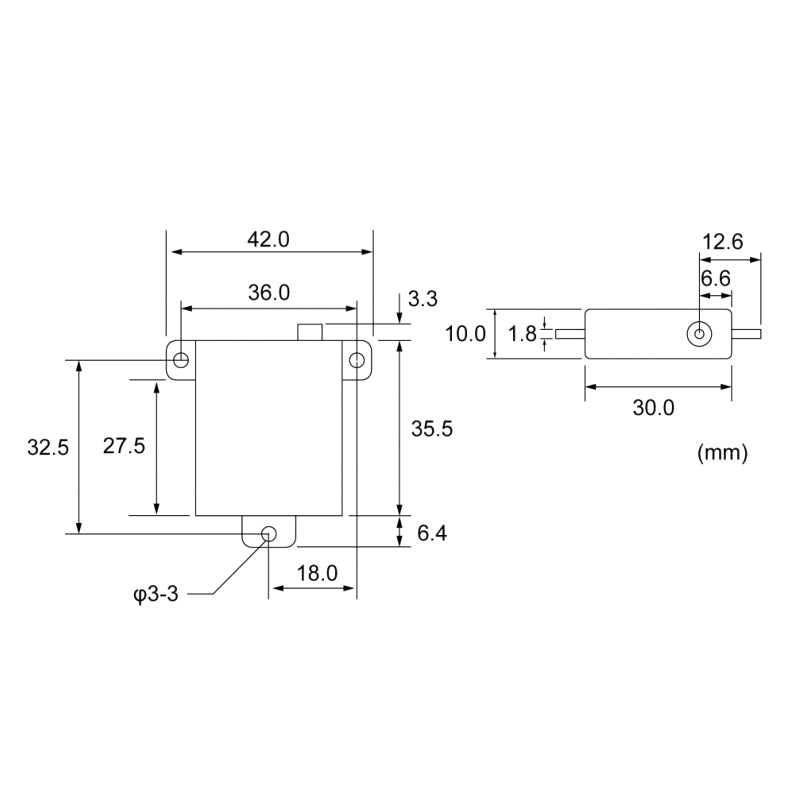 S-AG500 Corelss Slim Digital Servo PWM/S.Bus2 9.5kg 0.12s 6.0V - 7.4V