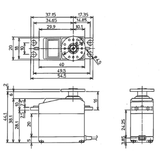 S-U400 Standard Digital Servo PWM/S.BUS2 7.9kg 0.13s 4.8V - 7.4V