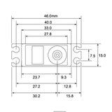 S-A401 Mini Coreless Digital Servo PWM/S.Bus2 5.7kg 0.10s 6.0V - 7.4V