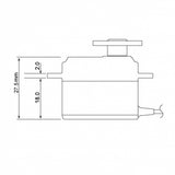 S-A401 Mini Coreless Digital Servo PWM/S.Bus2 5.7kg 0.10s 6.0V - 7.4V