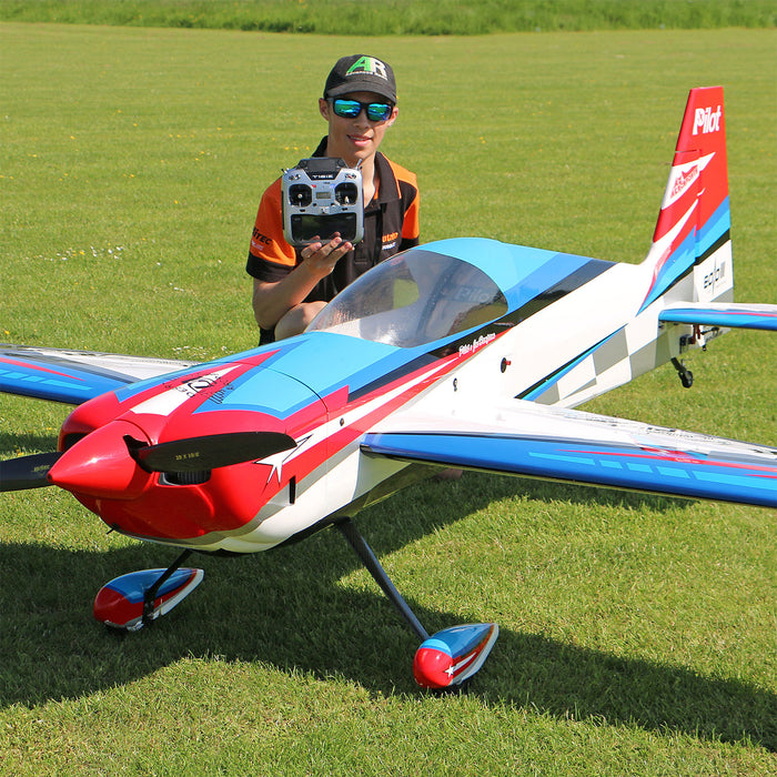 Jo Hampson with his Futaba T16IZ Radio and RC Plane