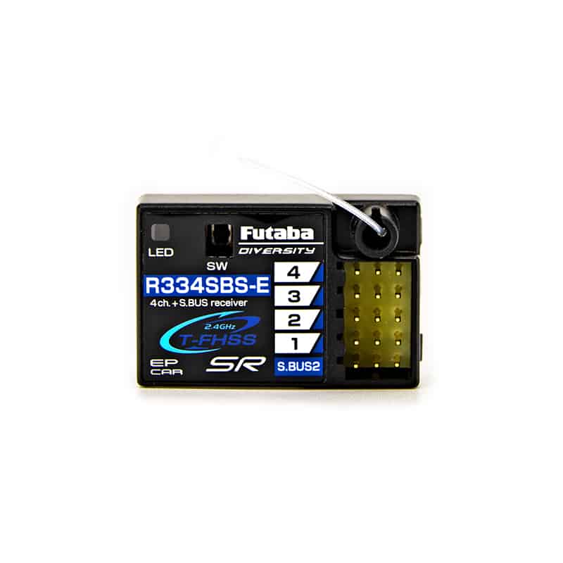 R334SBS-E 4-Channel (PWM) Surface Receiver with S.BUS for Telemetry T-FHSS SR / T-FHSS (Short Aerial)