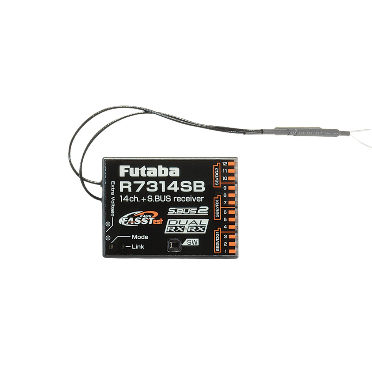 R7314SB 14-Channel (PWM) Air Receiver (26-Channel S.BUS) FASSTest - High Gain Aerials