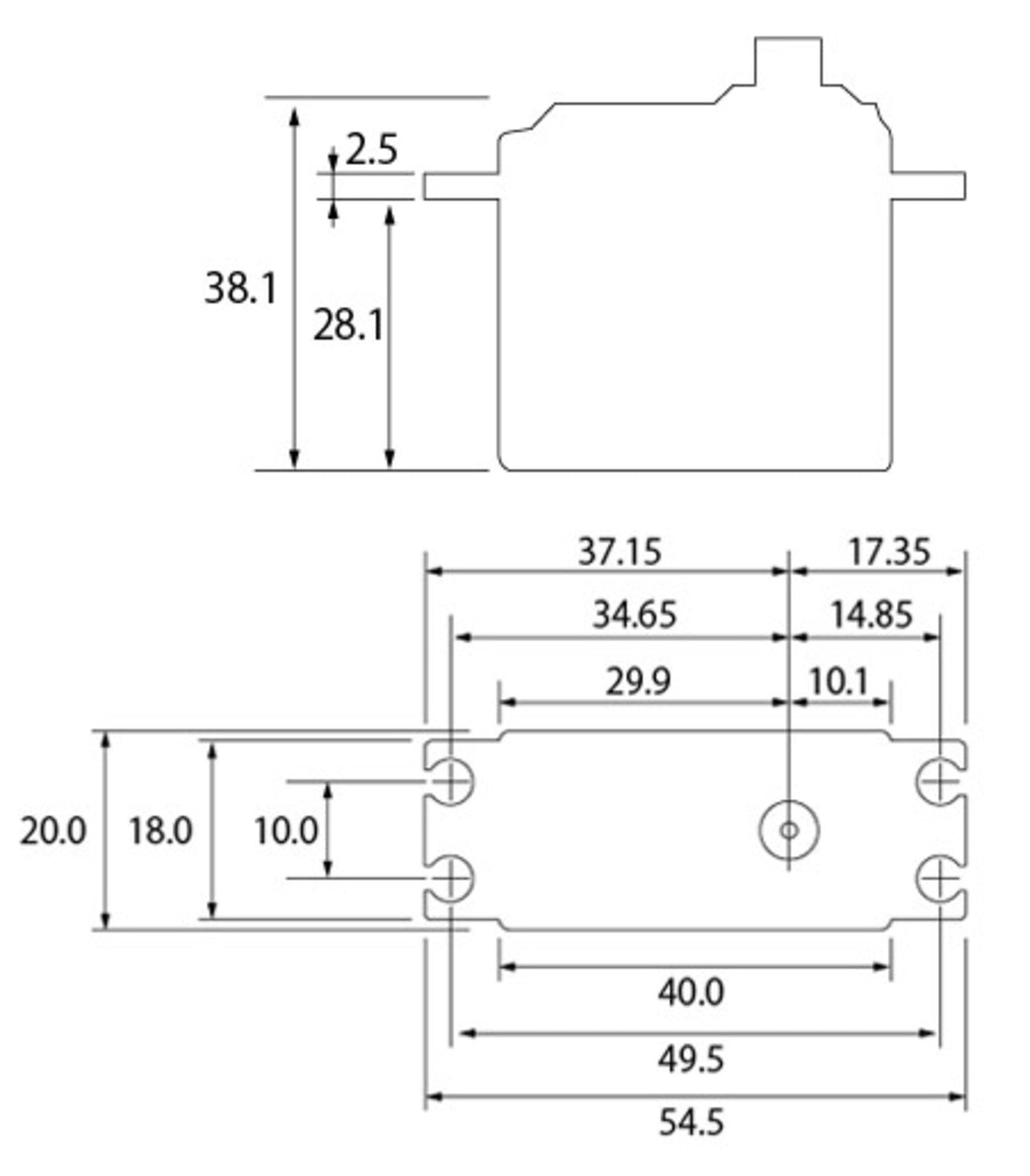 S-C300 Standard Digital Servo PWM/S.BUS2 9.6kg 0.12s 4.8V - 7.4V