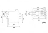 BLS-CM600 Mini Brushless Servo PWM/S.BUS2 6.5kg 0.08s 4.8V - 7.4V