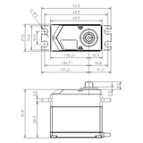 HPS-CB701 Standard Brushless Servo MG PWM/S.BUS2 49kg 0.075s 4.8V - 7.4V