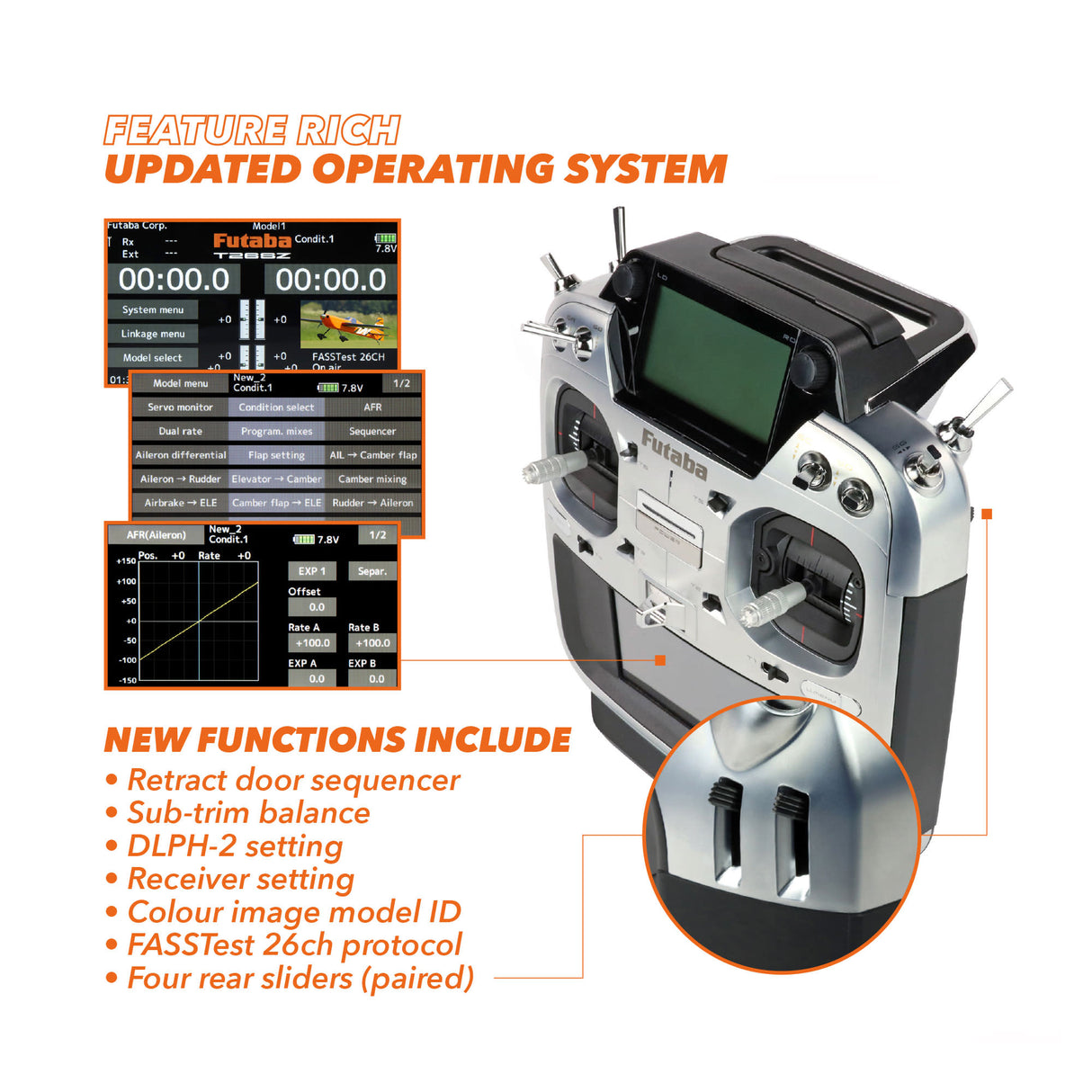 T26SZ 26-Channel Air Radio, Multi Mode, with R7214SB Rx