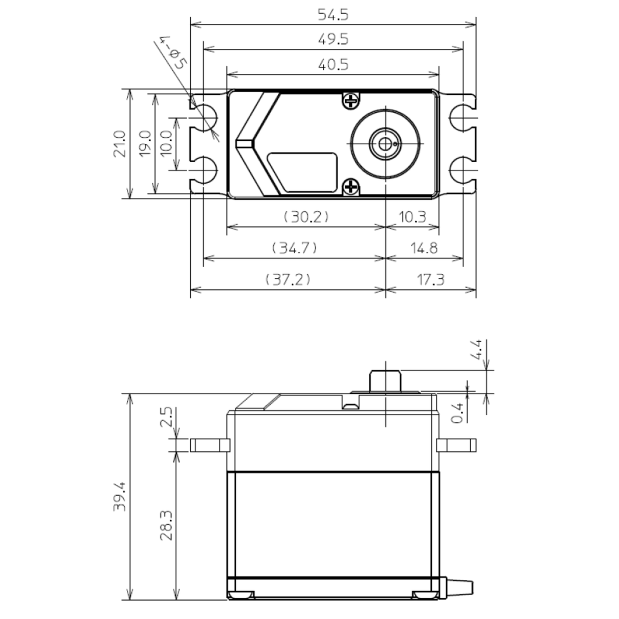 HPS-A703 Standard Brushless Servo PWM/S.BUS2 66kg 0.12s 4.8V - 7.4V