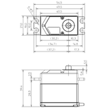 HPS-A703 Standard Brushless Servo PWM/S.BUS2 66kg 0.12s 4.8V - 7.4V